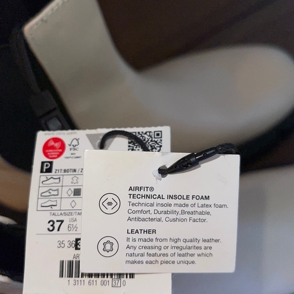 NWT Zara Off White Chelsea Leather Boot Sz 6.5/7 - Picture 16 of 16